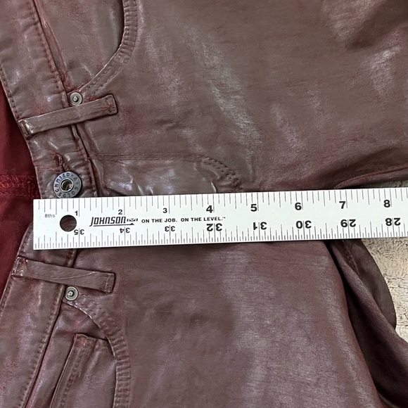 AG ADRIANO GOLDSCHMIED Legging Ankle Super Skinny Leatherette Jean Size 24R New - Picture 15 of 16